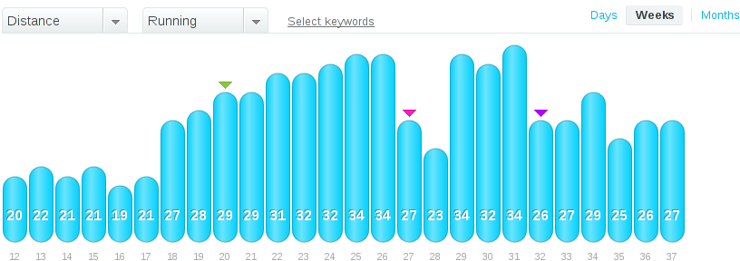 2012 Running Graph